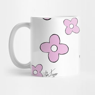 Pink Flower Design Mug